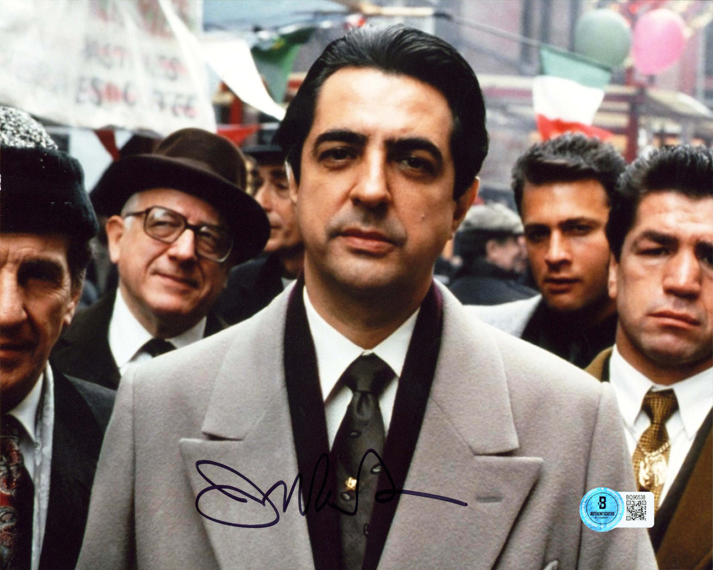 Joe Mantegna The Godfather Authentic Signed 8x10 Horizontal Photo BAS 3