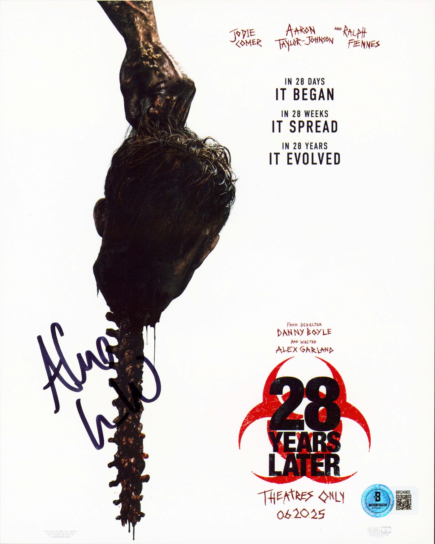 Alex Garland 28 Years Later Authentic Signed 8x10 Vertical Photo BAS #BR24965