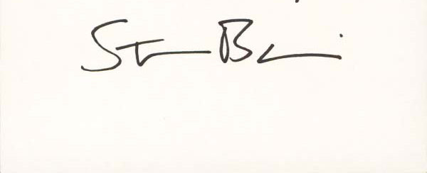 Steve Buscemi Reservoir Dogs Authentic Signed 2.25x6 Cut Signature BAS #BP13061