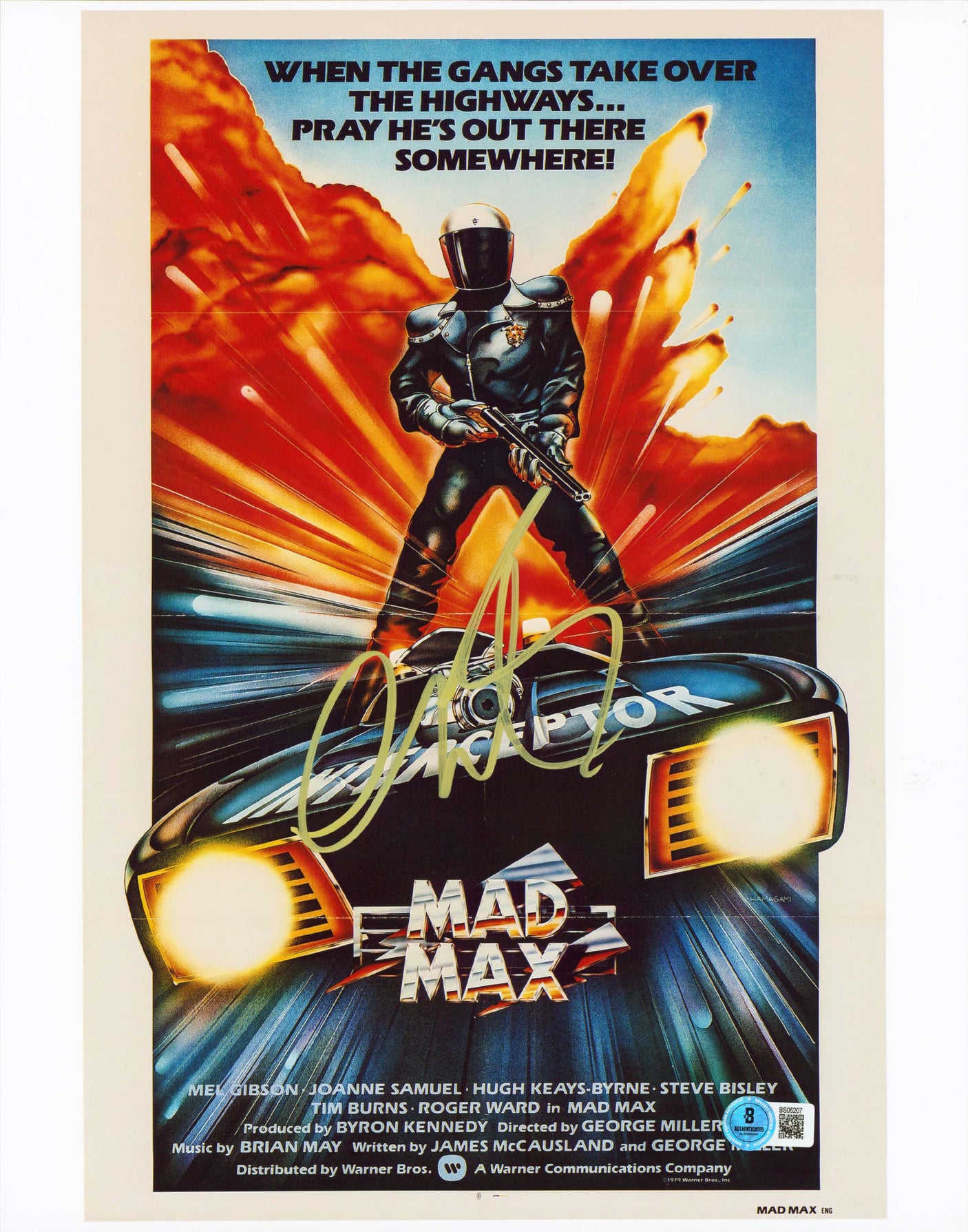 George Miller Mad Max Authentic Signed 11x14 Vertical Photo BAS #BS05207