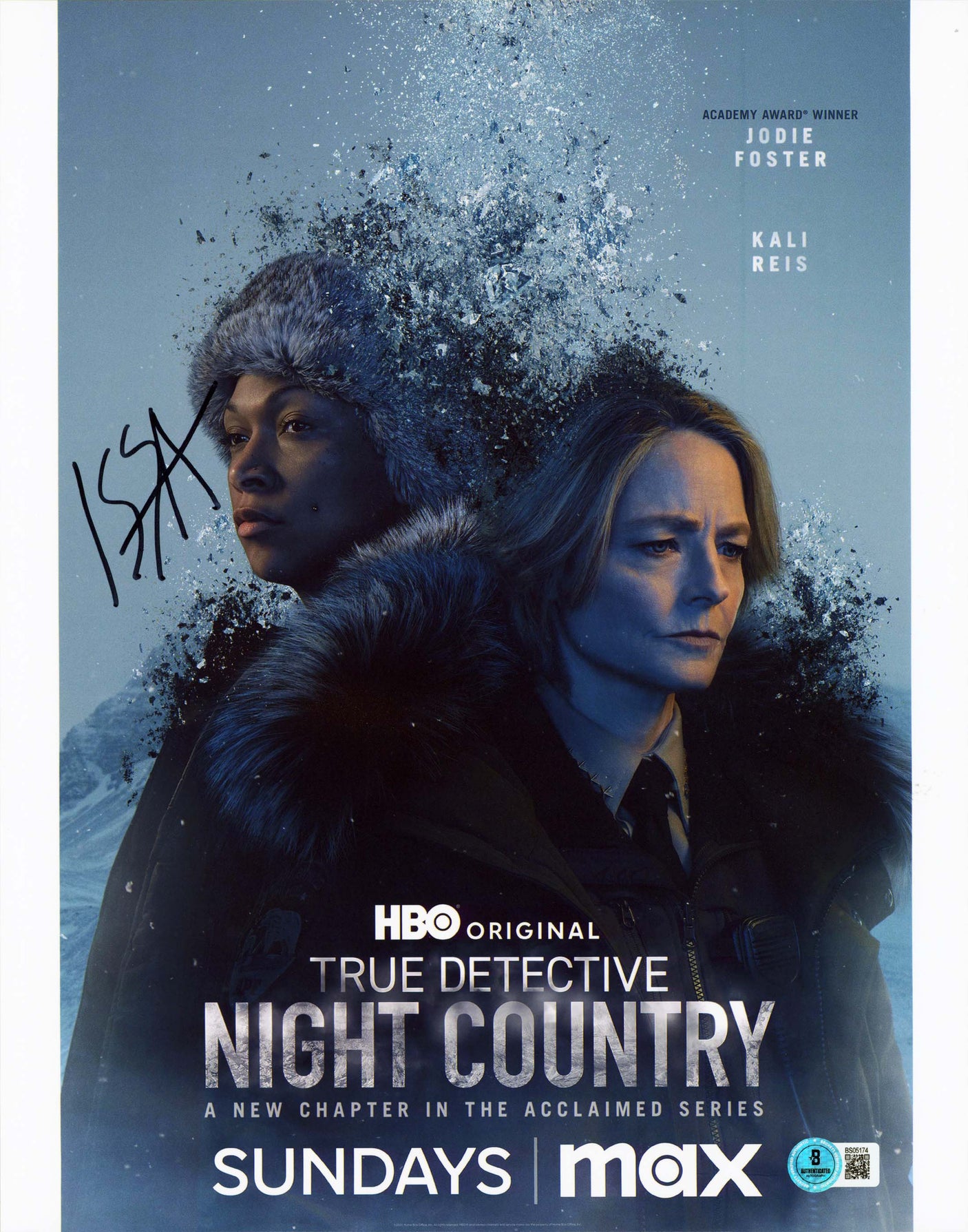 Issa Lopez True Detective Authentic Signed 11x14 Vertical Photo BAS #BS05174