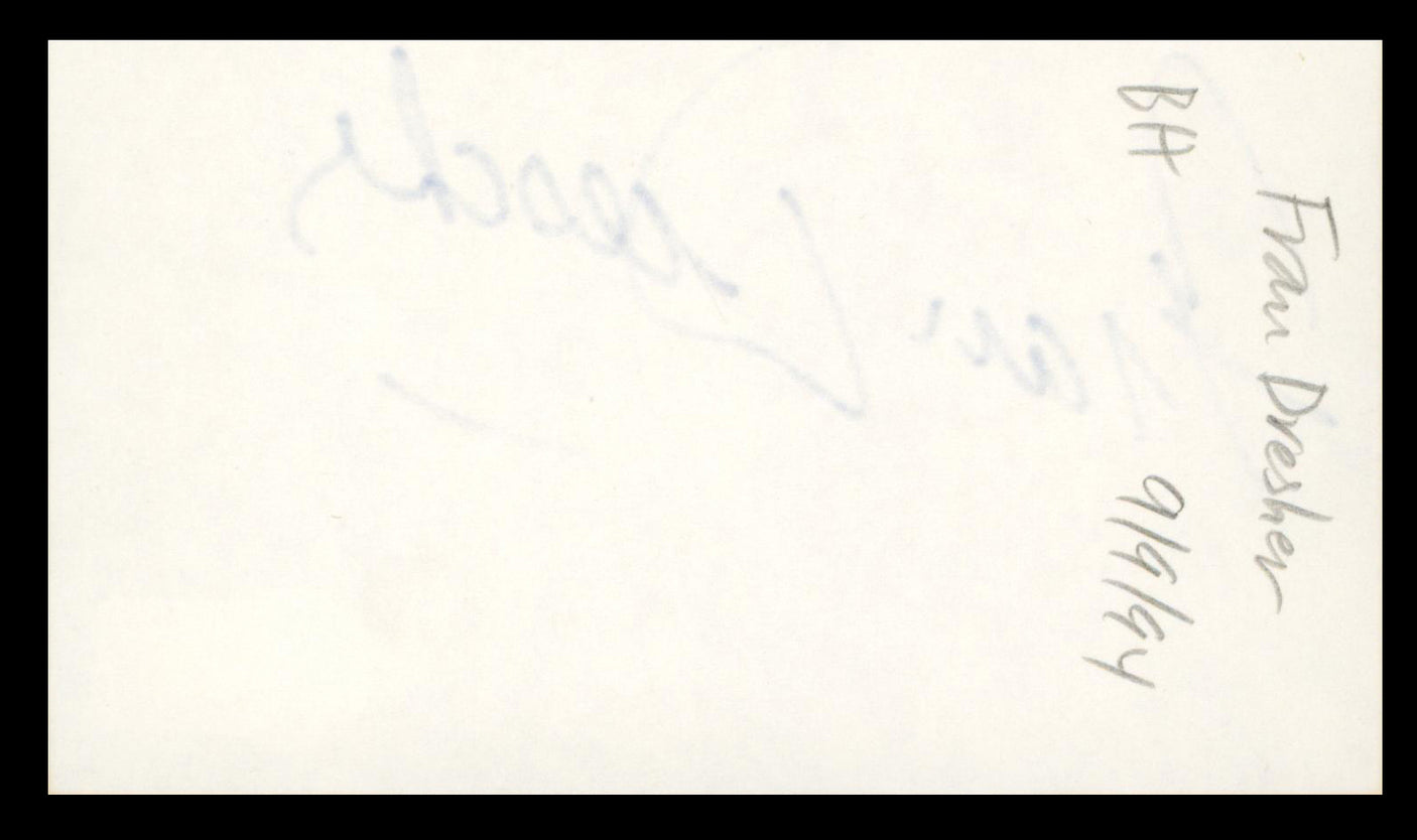 Fran Drescher The Nanny Authentic Signed 3x5 Index Card Autographed BAS