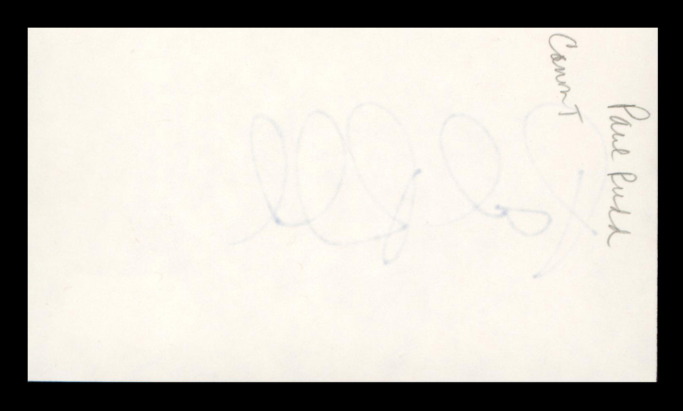 Paul Rudd Ant-Man Authentic Signed 3x5 Index Card Autographed BAS