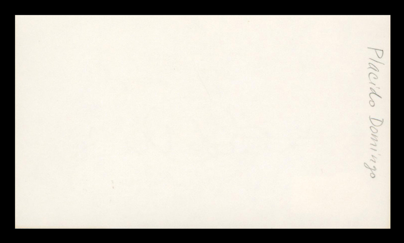 Placido Domingo The Three Tenors Authentic Signed 3x5 Index Card BAS #BL96961