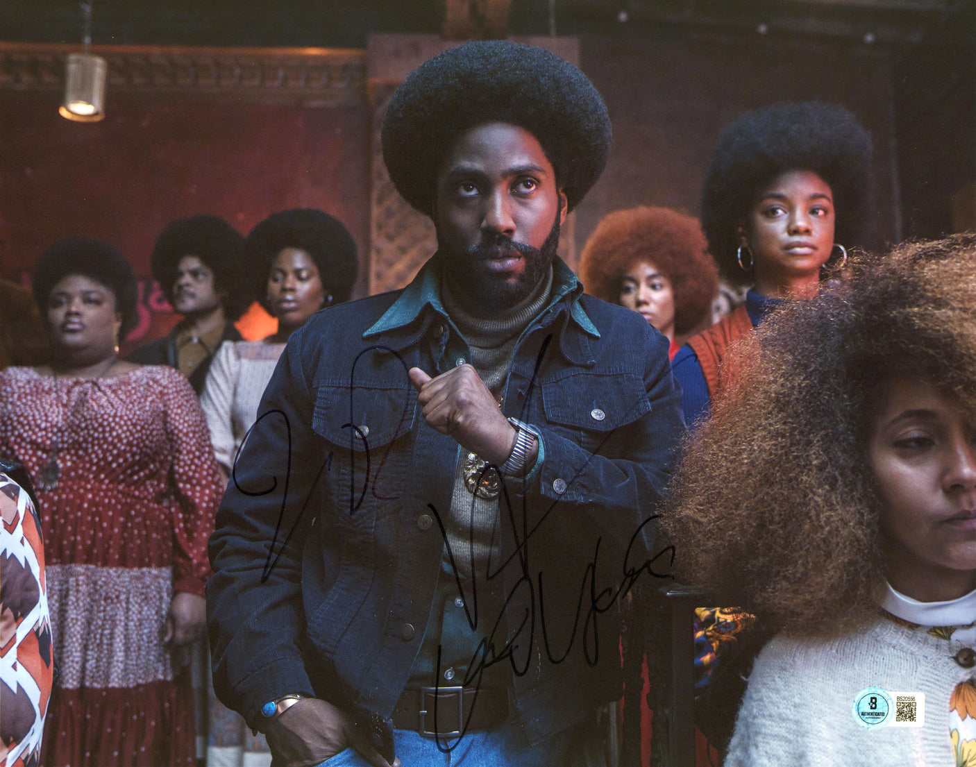John David Washington BlacKkKlansman Authentic Signed 11x14 Photo BAS #BS20556