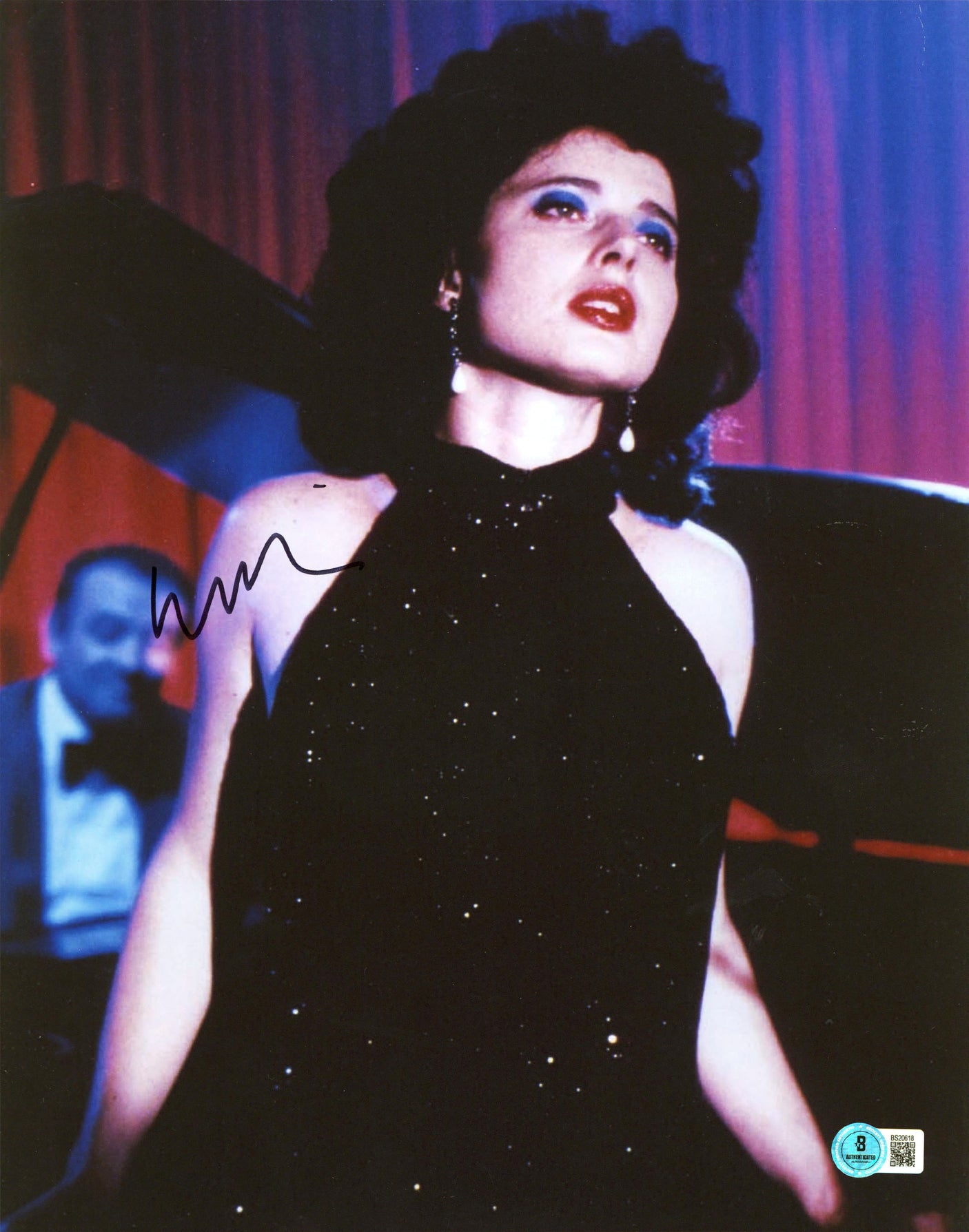 Isabella Rossellini Blue Velvet Authentic Signed 11x14 Photo BAS #BS20617