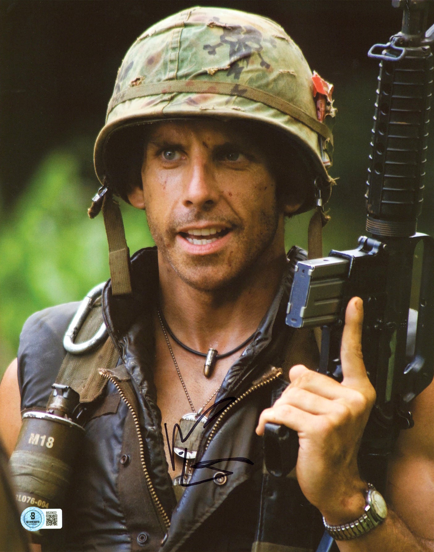 Ben Stiller Tropic Thunder Authentic Signed 11x14 Vertical Photo BAS #BS20622