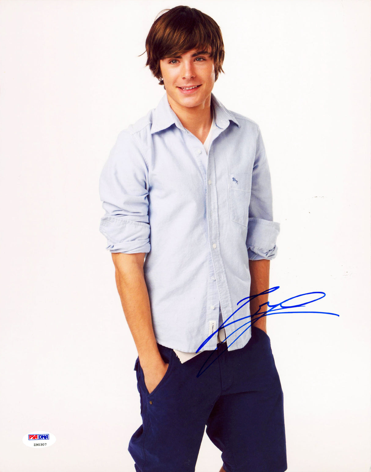 Zach Efron High School Musical Authentic Signed 11x14 Vertical Photo PSA #Z90307