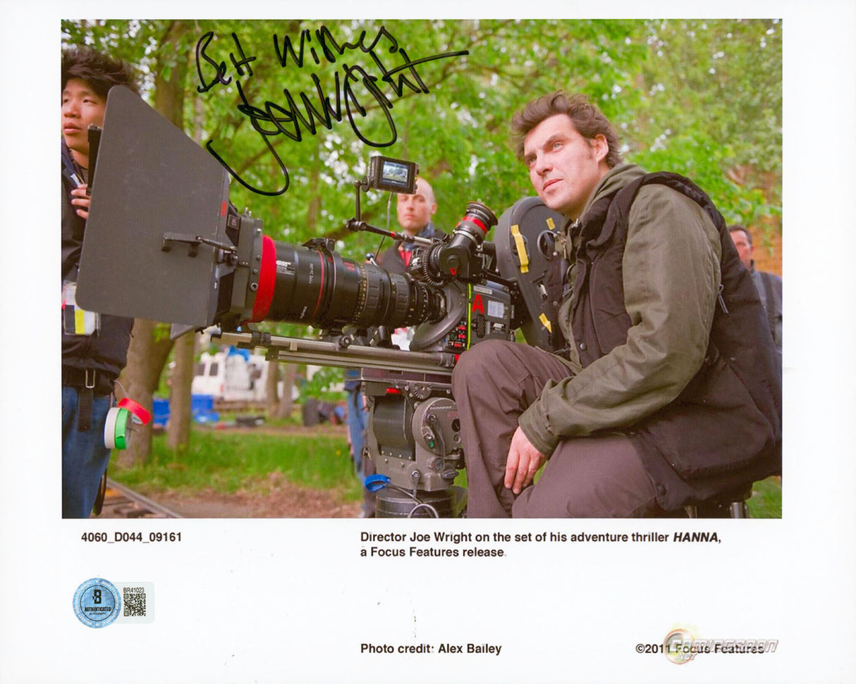 Joe Wright Hanna "Best Wishes" Authentic Signed 8.5x11 Photo BAS #BR41023