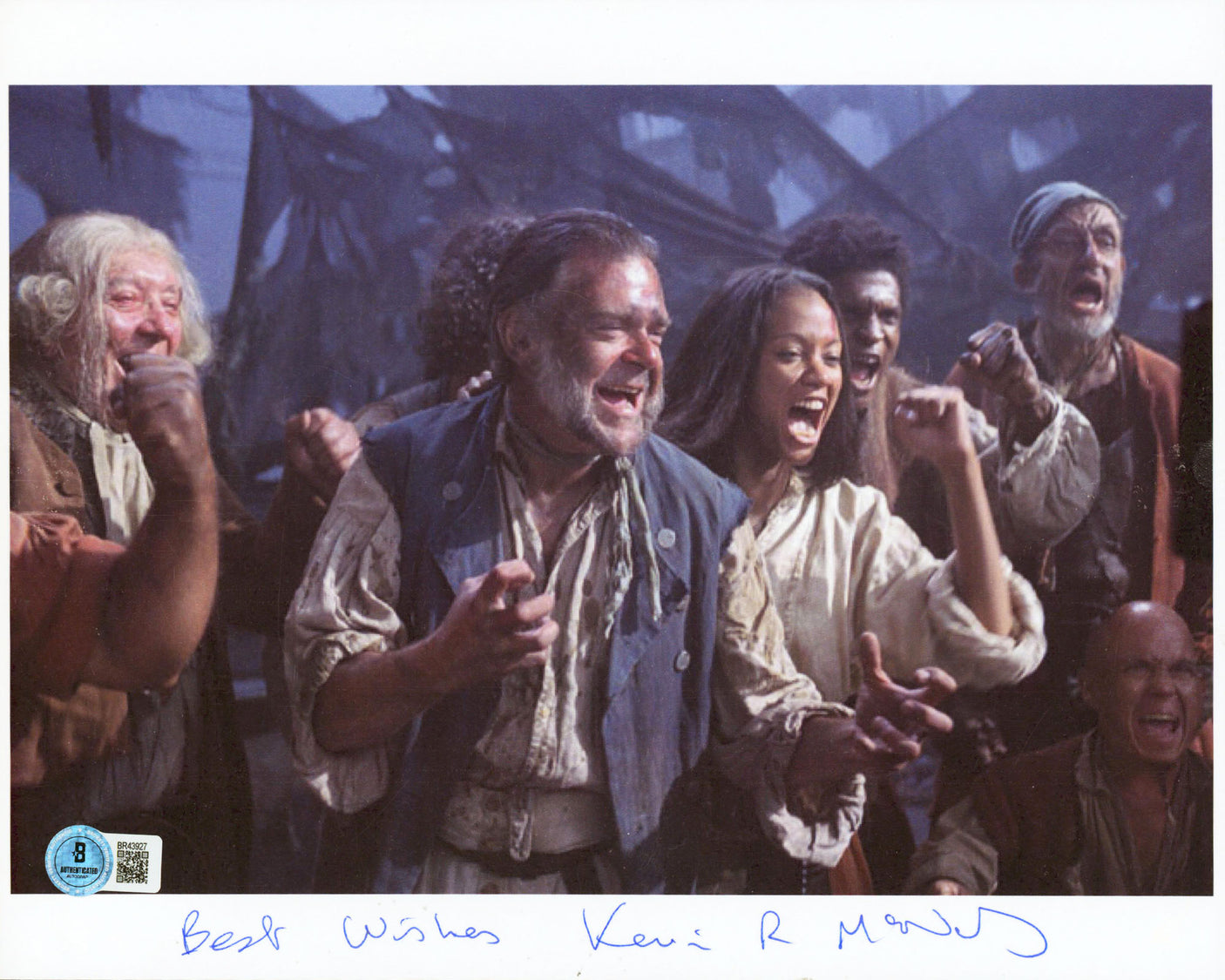 Kevin McNally Pirates Caribbean "Best Wishes" Signed 8.5x11 Photo BAS #BR43927