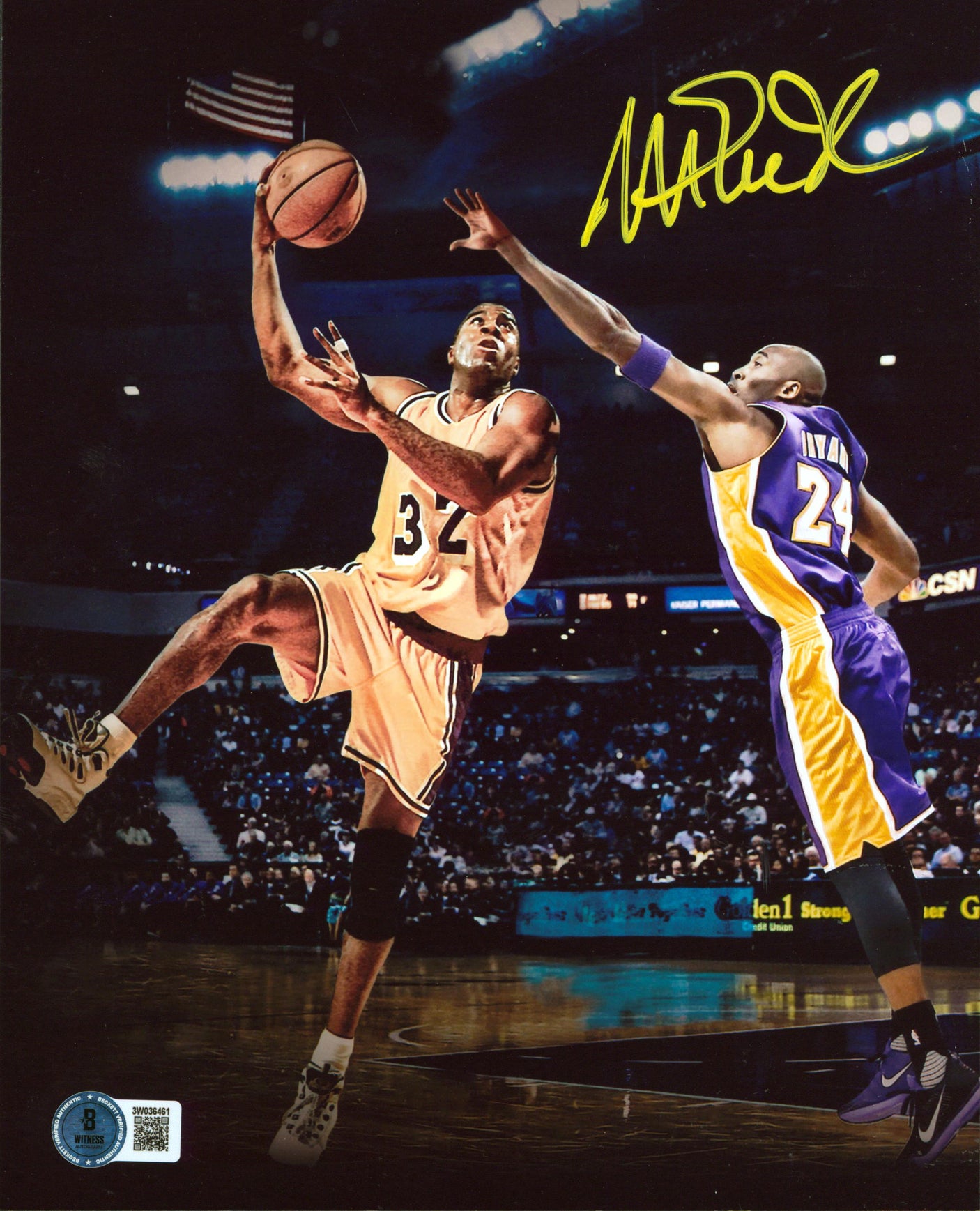 Lakers Magic Johnson Authentic Signed 8x10 Collage Photo Vs Kobe BAS Witnessed 2