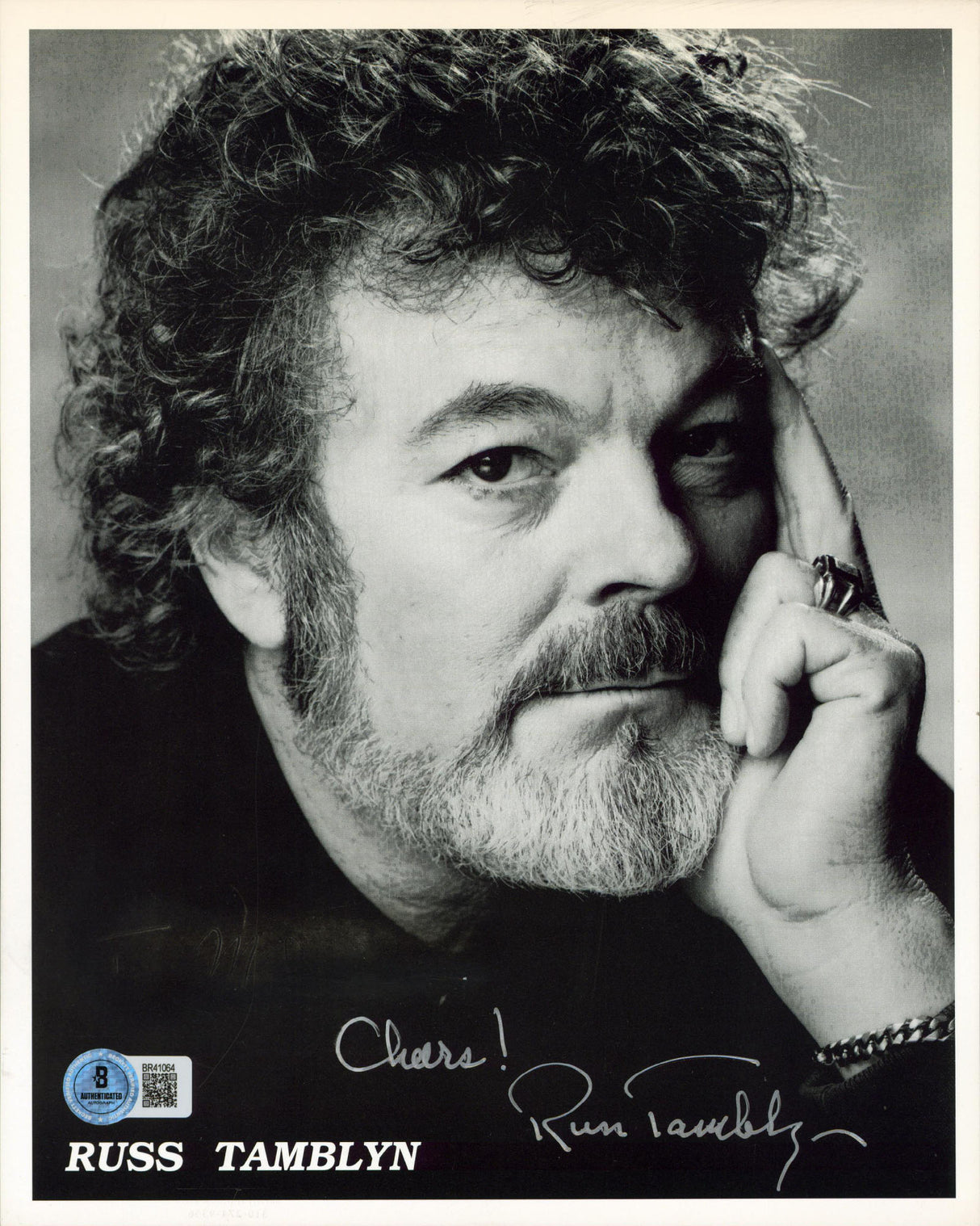 Russ Tamblyn Twin Peaks "Cheers!" Authentic Signed 8x10 Photo BAS #BR41064