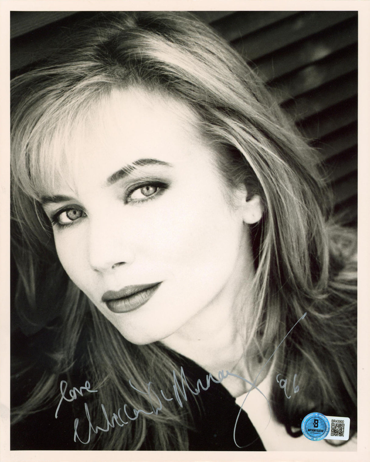 Rebecca De Mornay The Hand That Rocks the Cradle "Love" Signed 8x10 Photo BAS