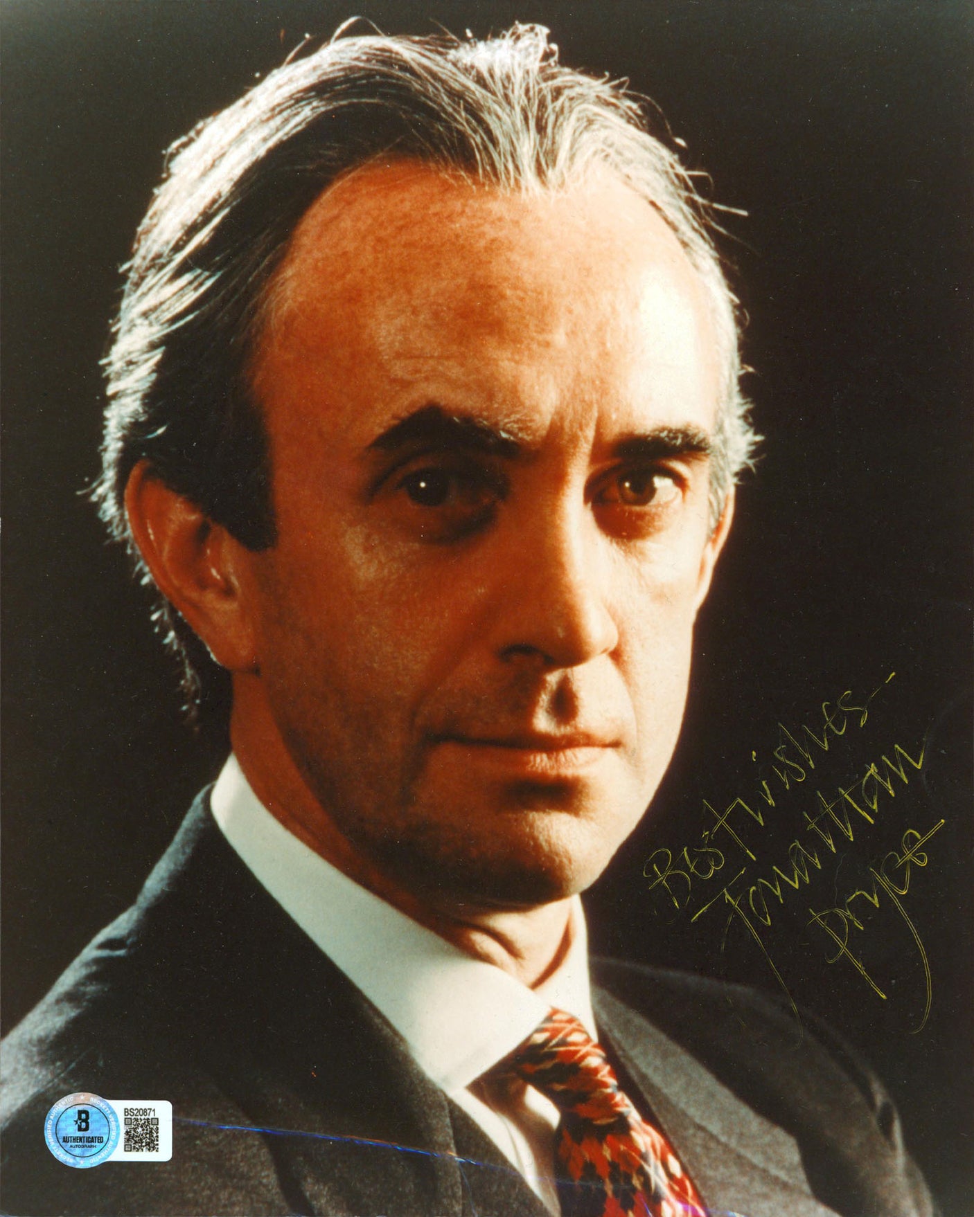 Jonathan Pryce Pirates Of Caribbean "Best Wishes" Signed 8x10 Photo BAS #BS20871
