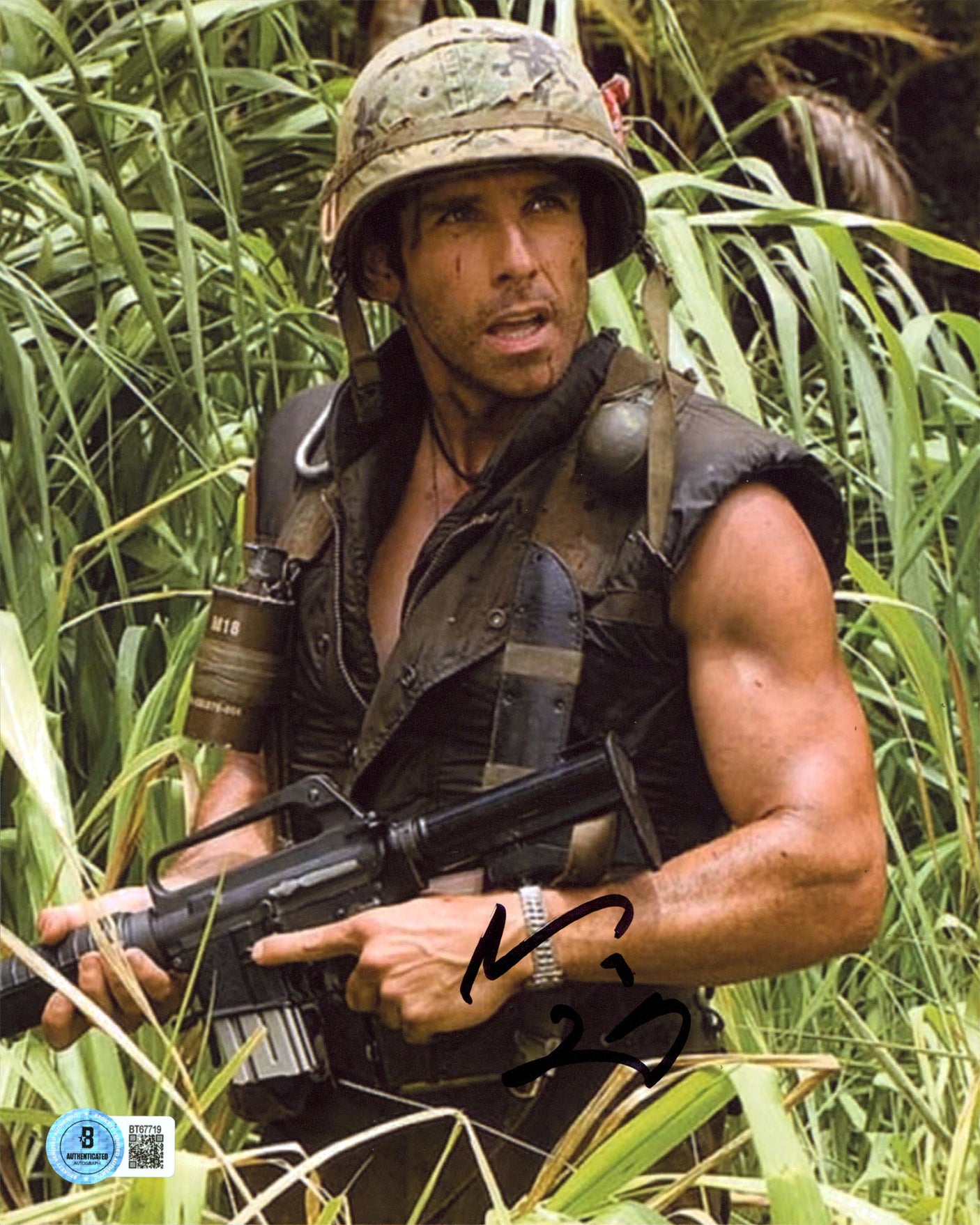 Ben Stiller Tropic Thunder Authentic Signed 8x10 Vertical Photo BAS #BT67719