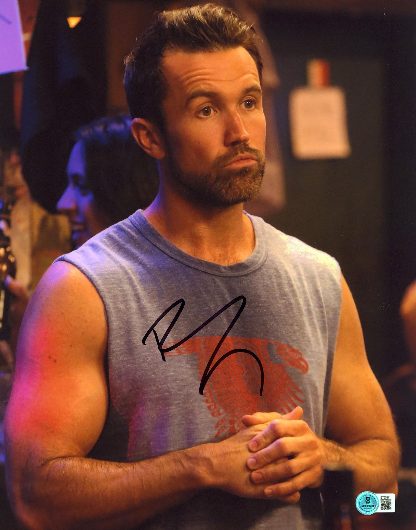 Rob McElhenney It's Always Sunny in Philadelphia Signed 11x14 Photo BAS #BT67841