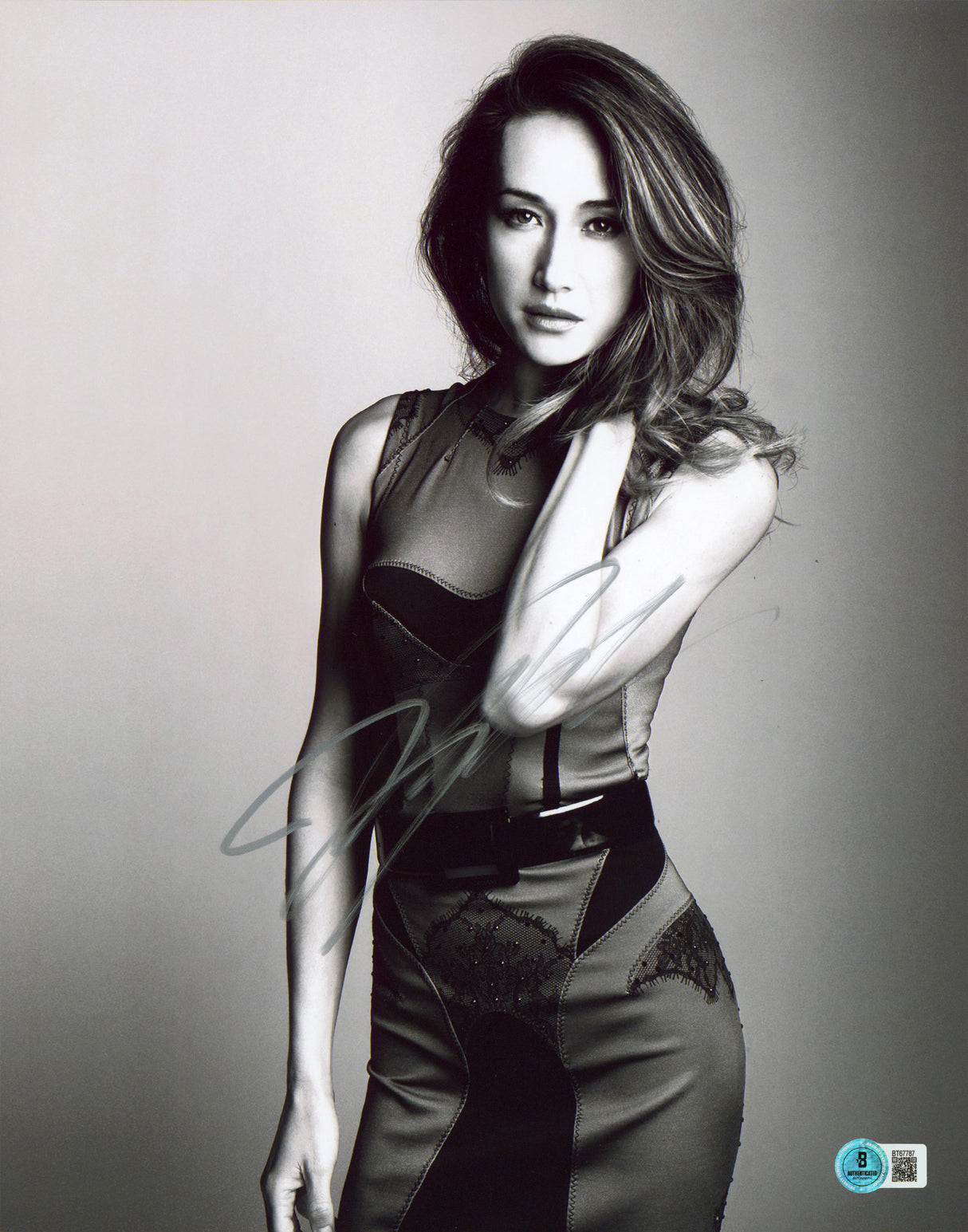 Maggie Q Nikita Authentic Signed 11x14 Vertical Photo Autographed BAS #BT67787