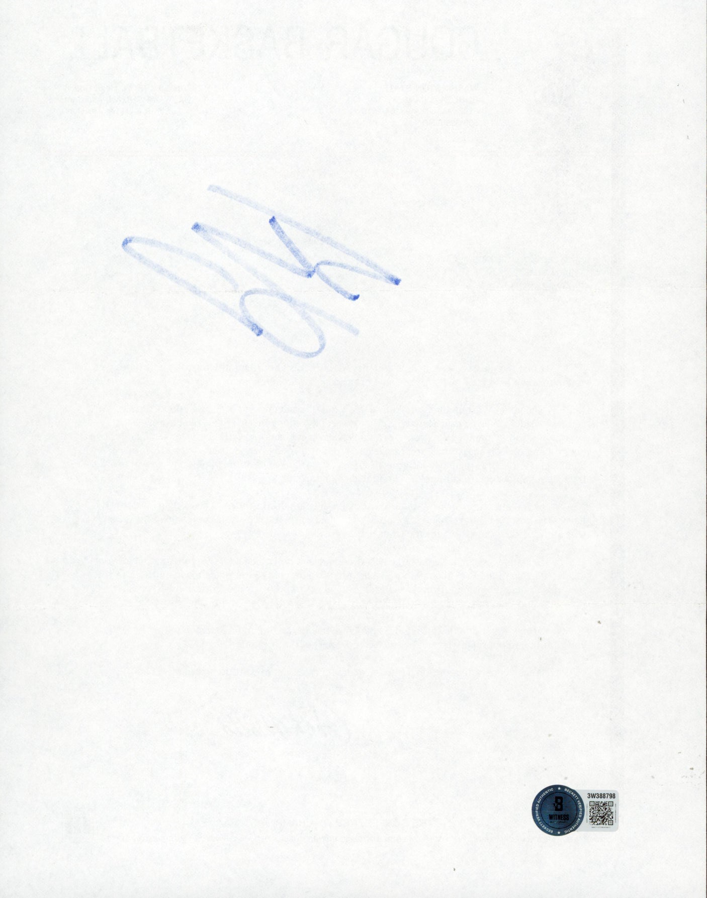 Shaquille O'Neal Signed 1988 Washington State University Recruitment Letter BAS