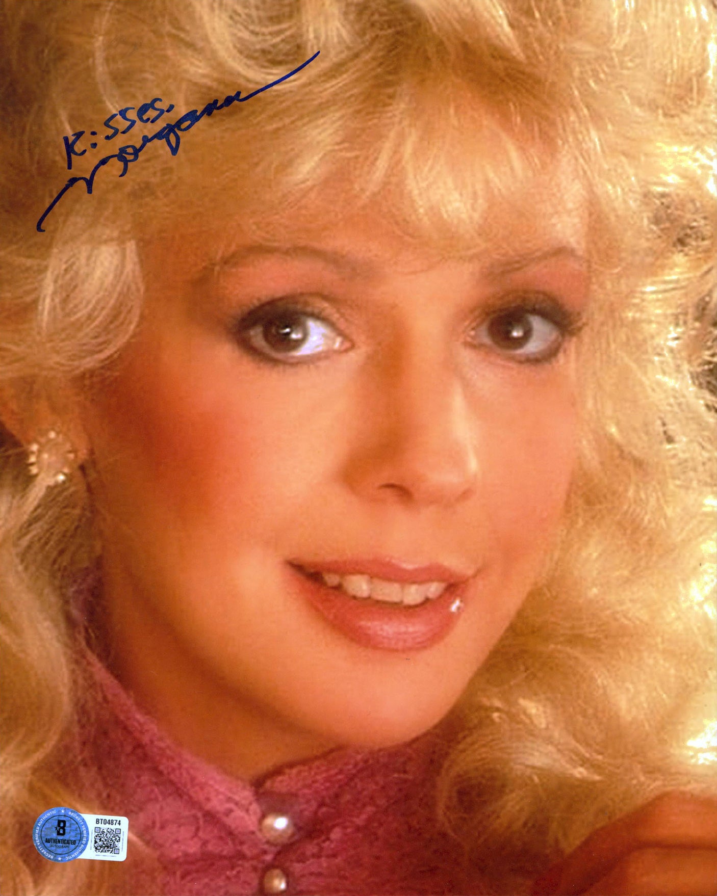 Morganna Roberts "Kisses" Authentic Signed 8x10 Vertical Photo BAS #BT04874