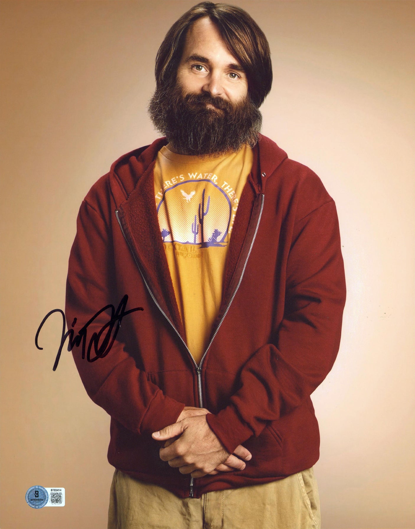 Will Forte The Last Man On Earth Authentic Signed 11x14 Photo BAS #BT03414