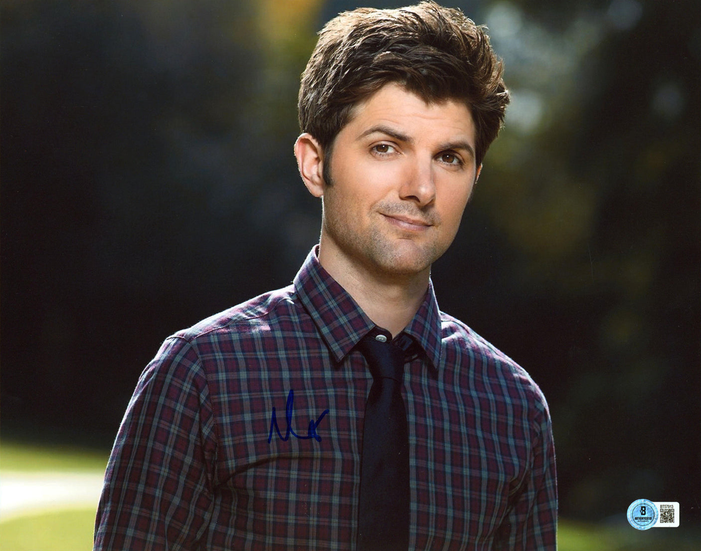 Adam Scott Big Little Lies Authentic Signed 11x14 Horizontal Photo BAS #BT57913