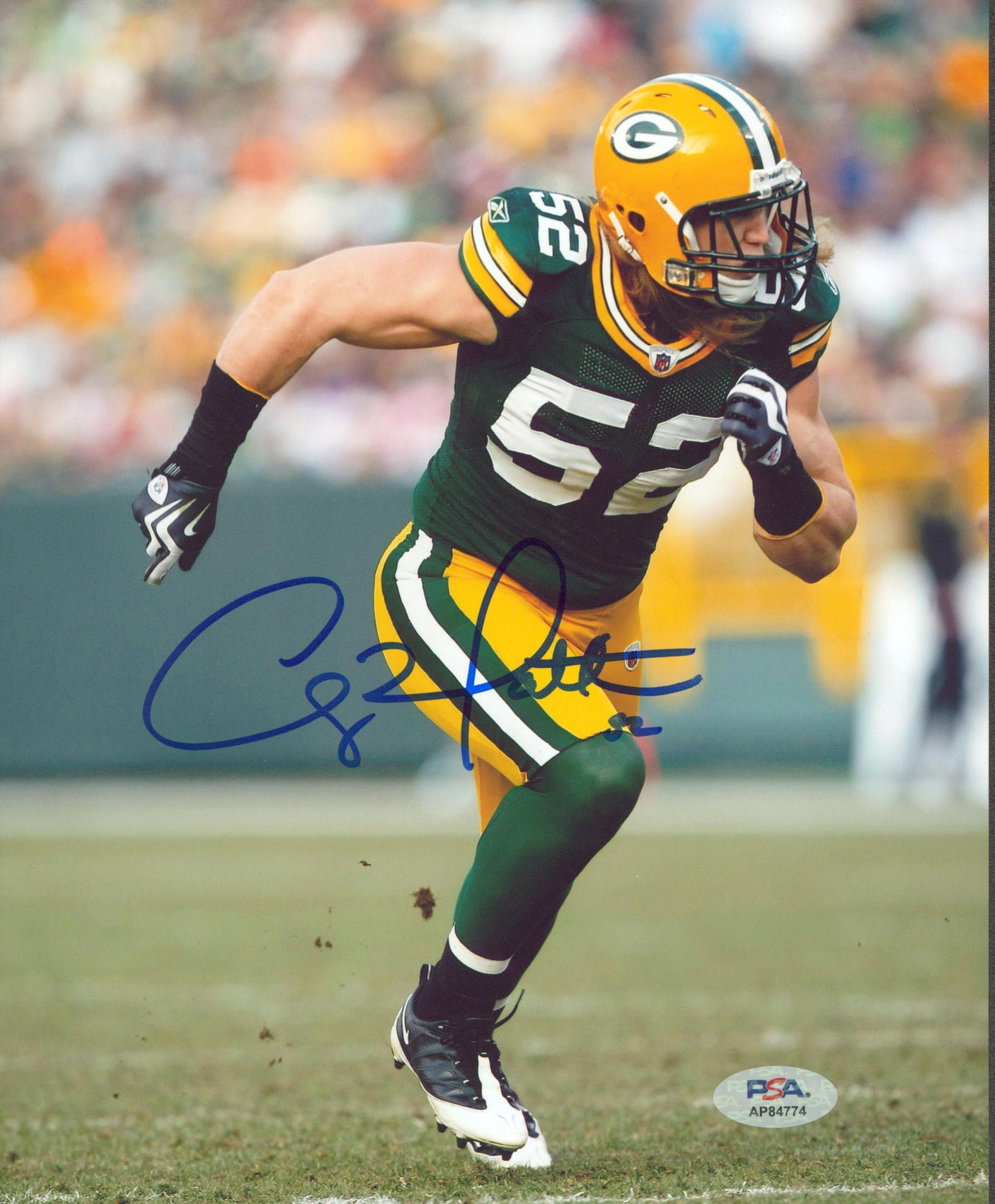 Packers Clay Matthew III Authentic Signed 8x10 Vertical Photo PSA/DNA