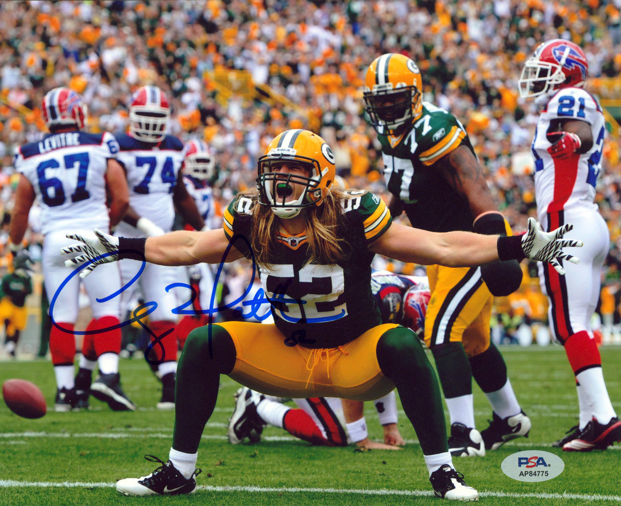 Packers Clay Matthew III Authentic Signed 8x10 Horizontal Photo PSA/DNA 1