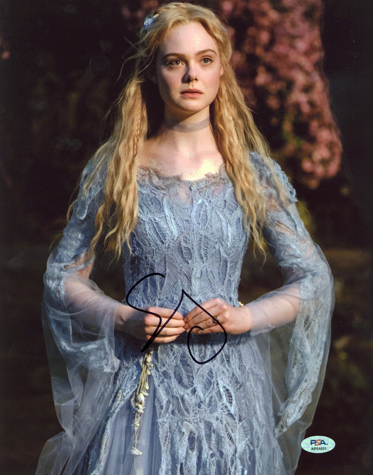 Elle Fanning Maleficent Authentic Signed 11x14 Vertical Photo PSA/DNA #AP84691