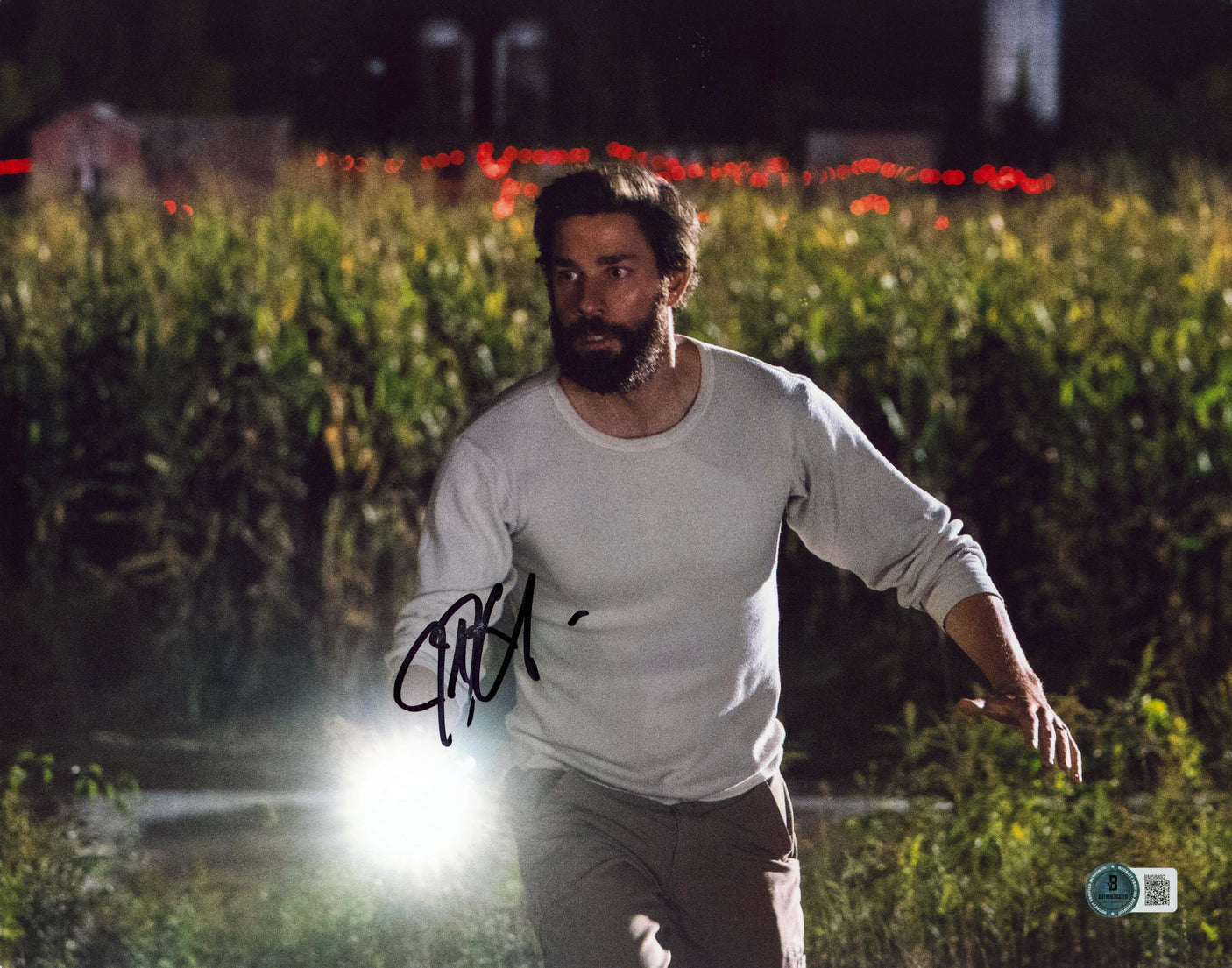 John Krasinski A Quiet Place Authentic Signed 11x14 Horizontal Photo BAS BM58892