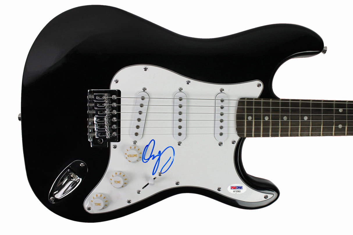 Dennis DeYoung Styx Authentic Signed Black Electric Guitar PSA/DNA #AF32962