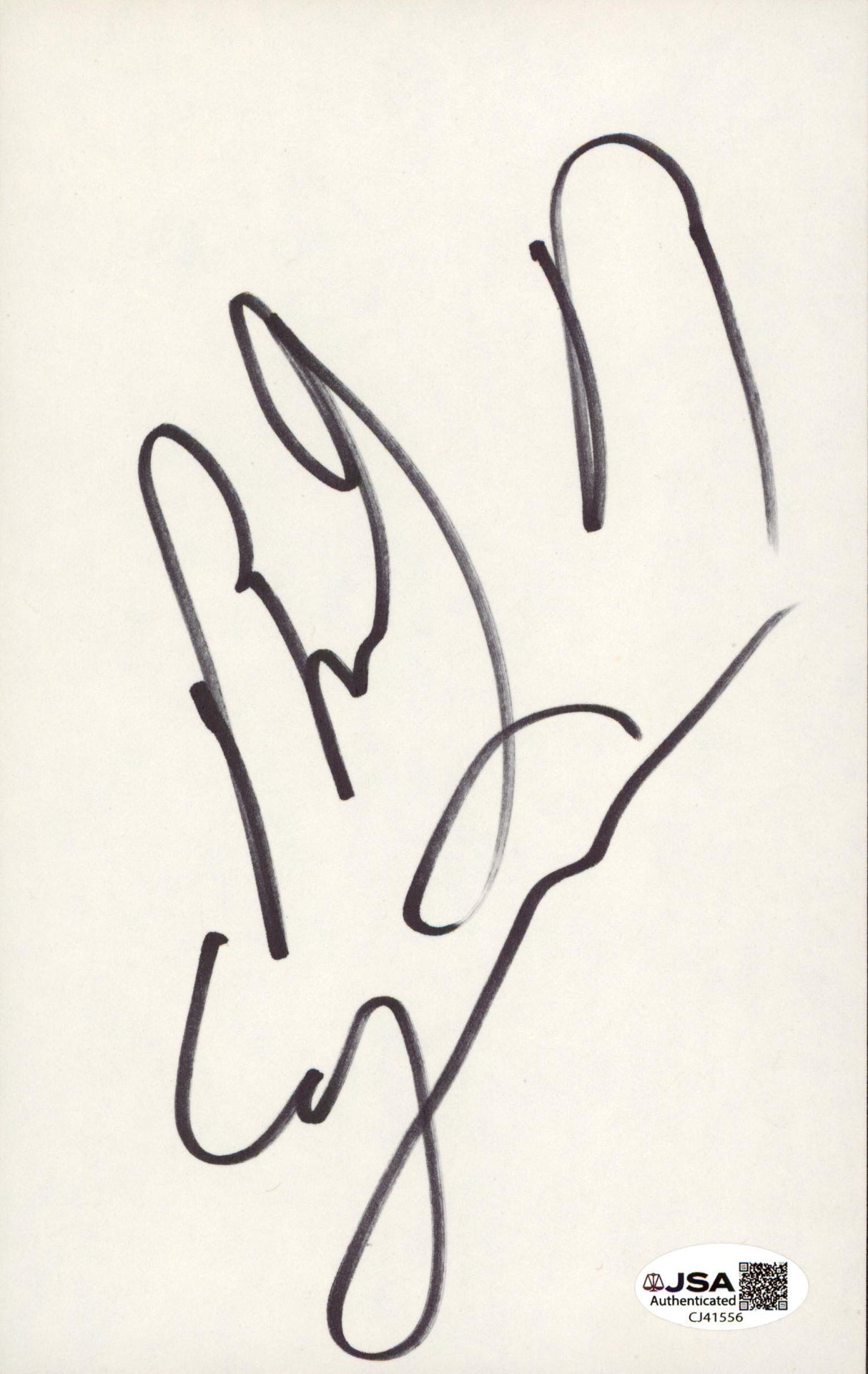 Billy Ray Cyrus Country Musician Authentic Signed 5x8 Cut Signature JSA #CJ41556