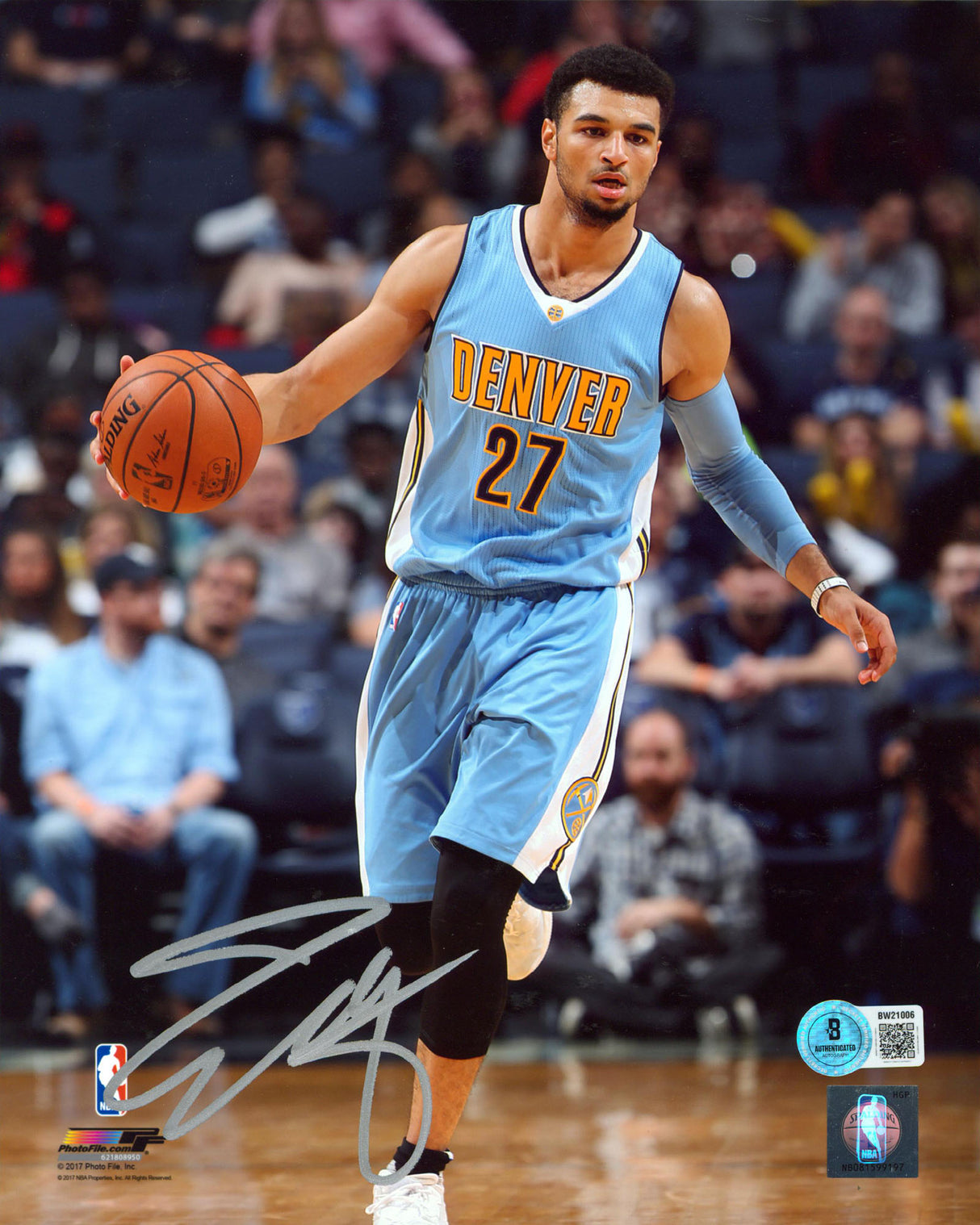 Nuggets Jamal Murray Authentic Signed 8x10 Vertical Photo BAS #BW21006