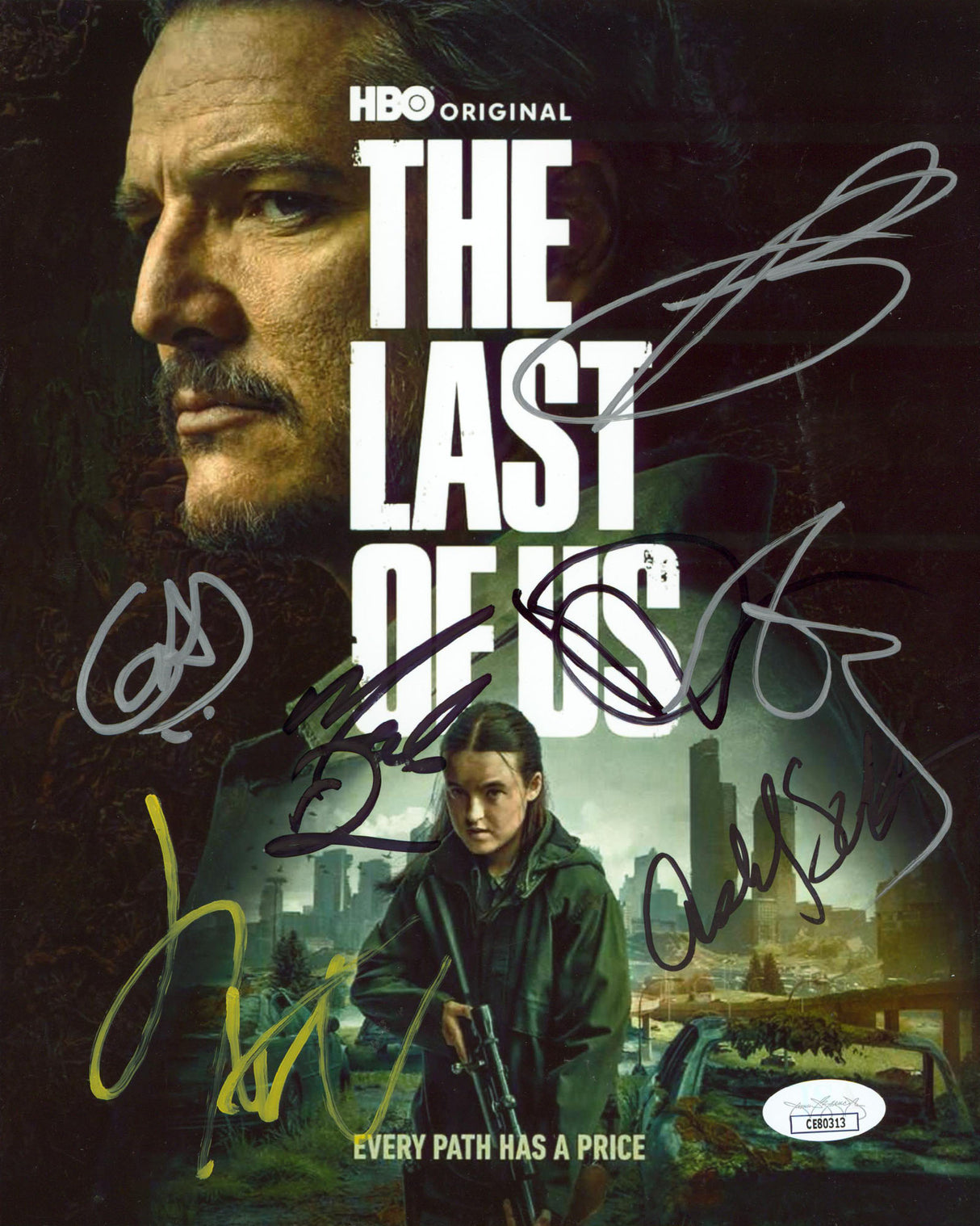 (6) Santaolalla, Baker, Mazino, +3 The Last Of Us Signed 8x10 Photo JSA #CE80313
