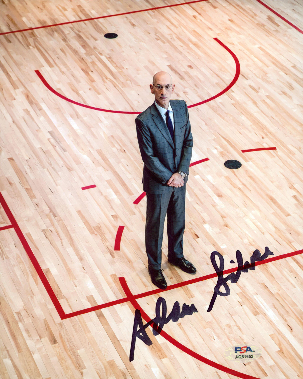 NBA Adam Silver Authentic Signed 8x10 Vertical Photo Autographed PSA/DNA 1