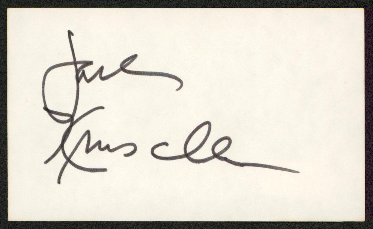 Jack Kruschen The Apartment Authentic Signed 3x5 Index Card BAS #BW70002