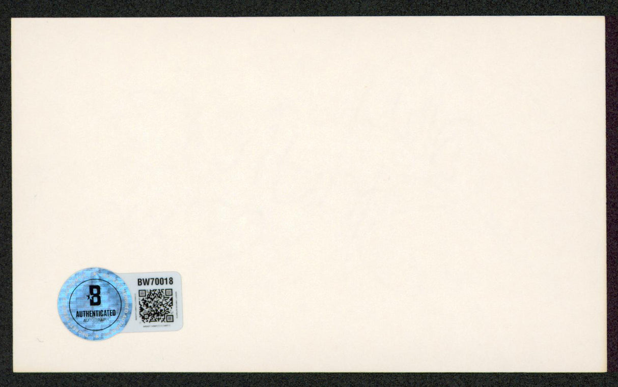 Sally Struthers All In The Family Authentic Signed 3x5 Index Card BAS #BW70018