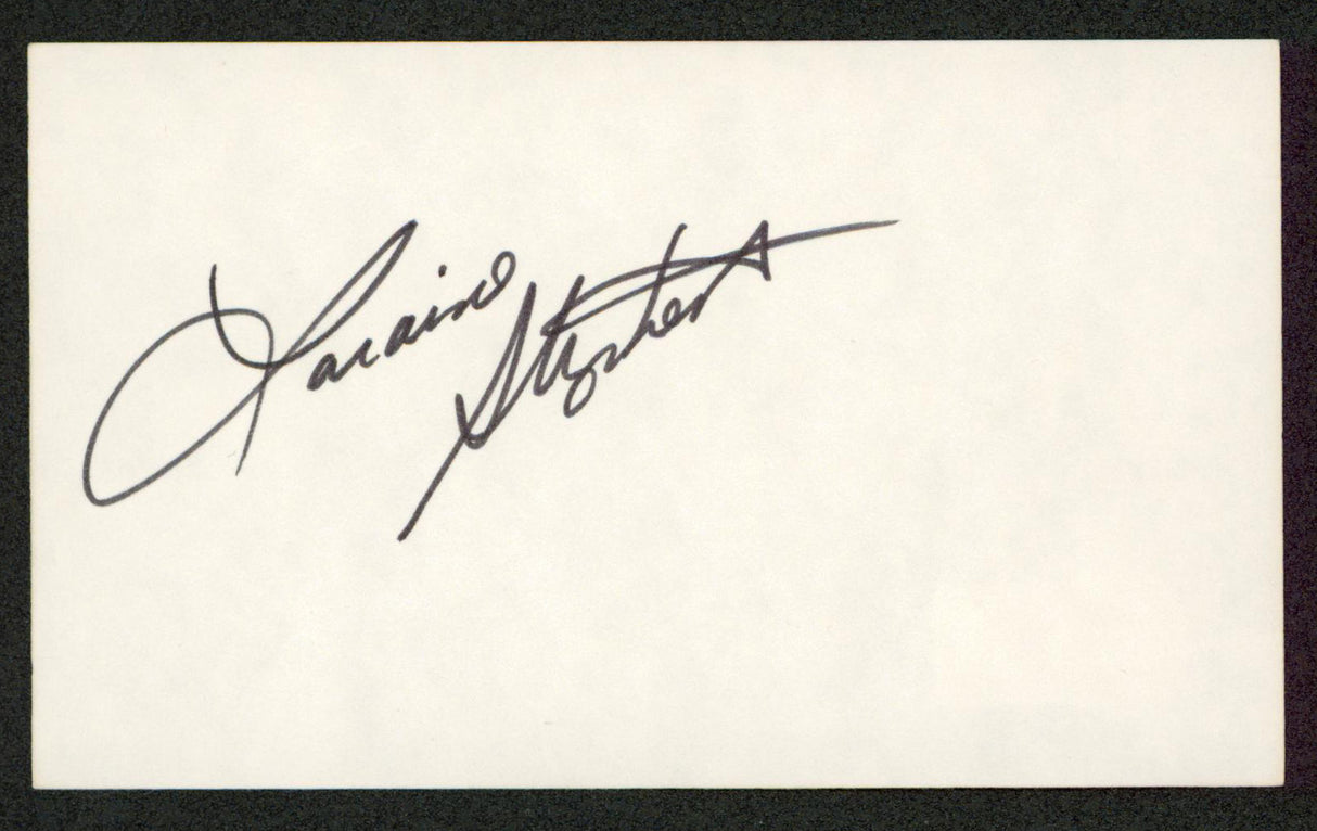 Laraine Stephens Police Woman Authentic Signed 3x5 Index Card BAS #BW70020