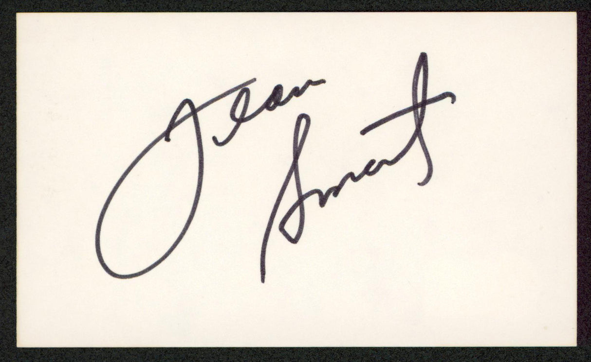 Jean Smart Watchmen Authentic Signed 3x5 Index Card Autographed BAS #BW35498