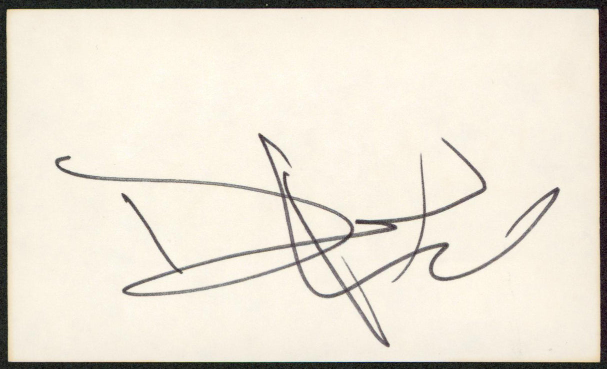 David Keith An Officer and a Gentleman Signed 3x5 Index Card BAS #BW35564