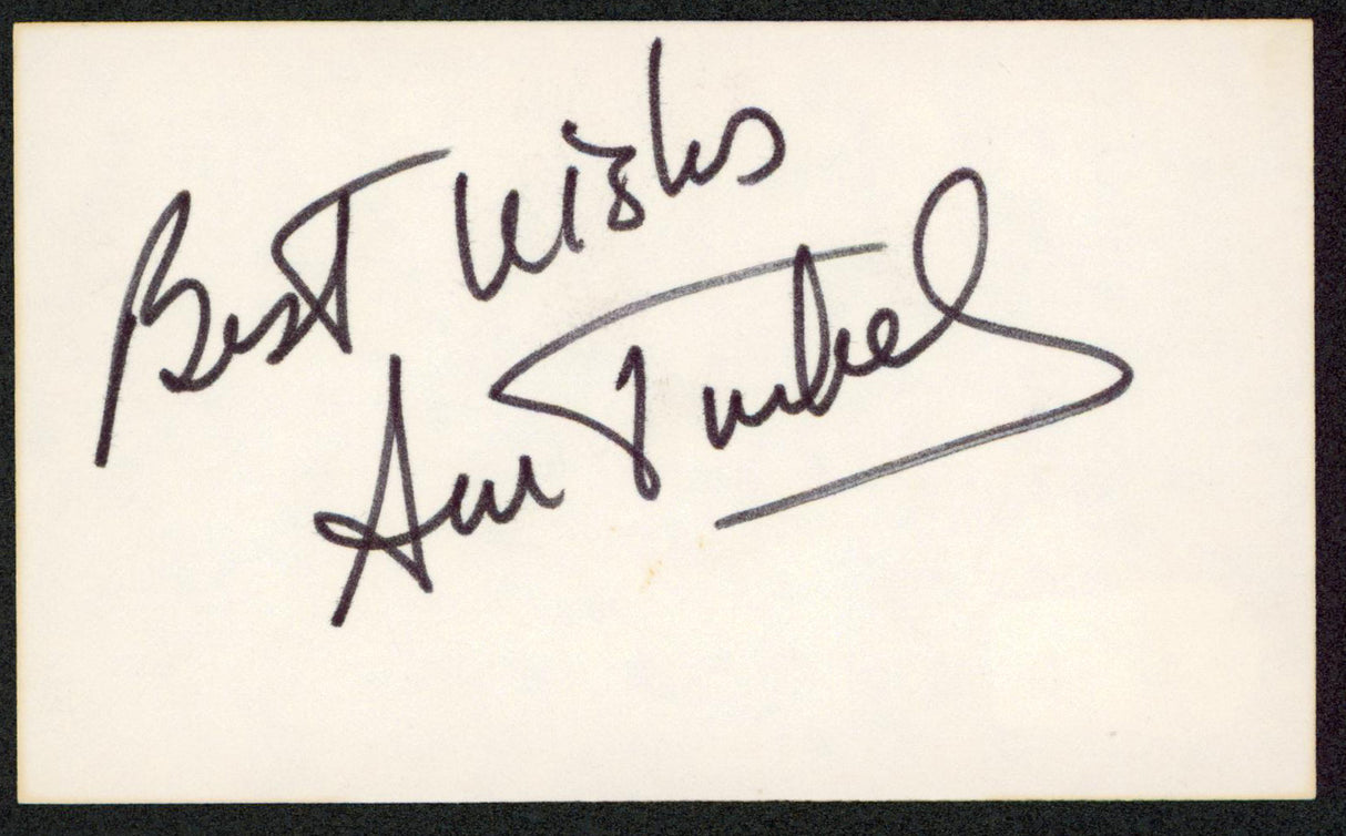 Ann Turkel RoboCop "Best Wishes" Authentic Signed 3x5 Index Card BAS #BW35523