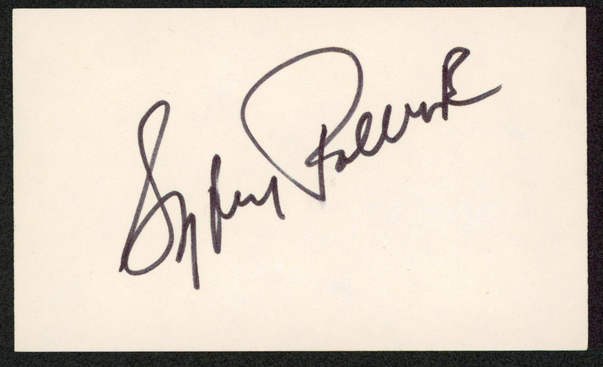 Sydney Pollack Out of Africa Authentic Signed 3x5 Index Card BAS #BW70037