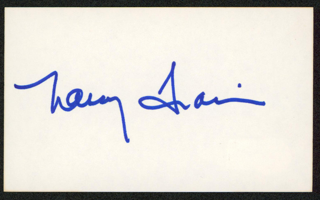 Nancy Travis Last Man Standing Authentic Signed 3x5 Index Card BAS #BW35520