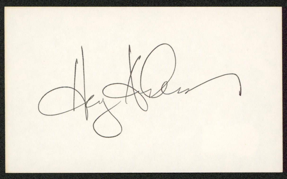 Harry Anderson Night Court Authentic Signed 3x5 Index Card Autographed BAS