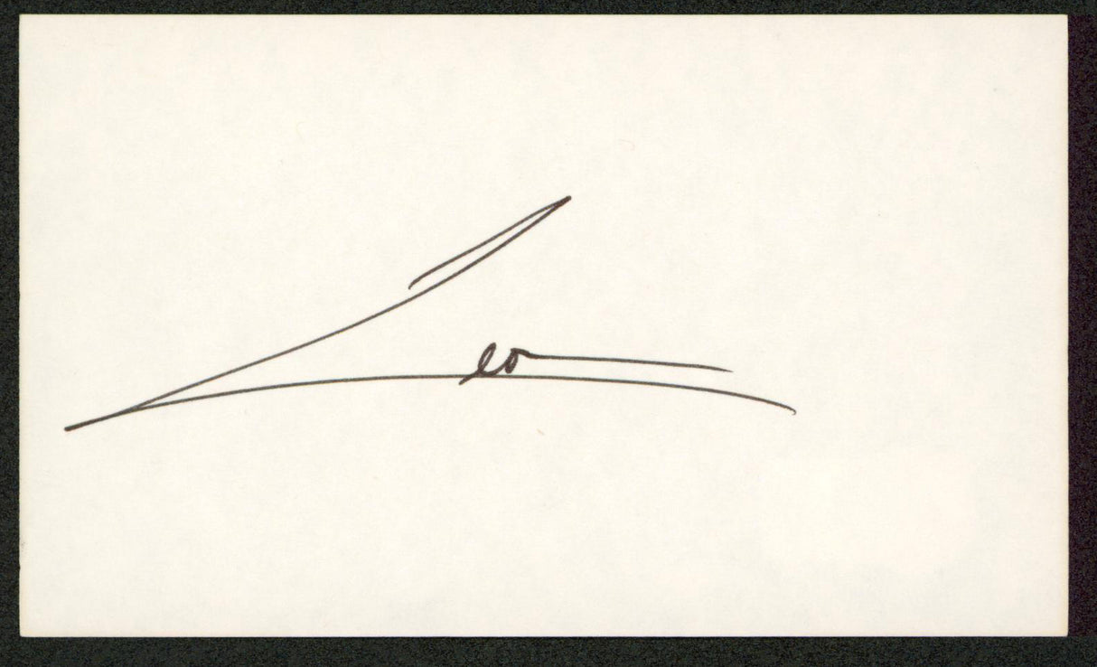 Leon Robinson Cool Runnings Authentic Signed 3x5 Index Card Autographed BAS