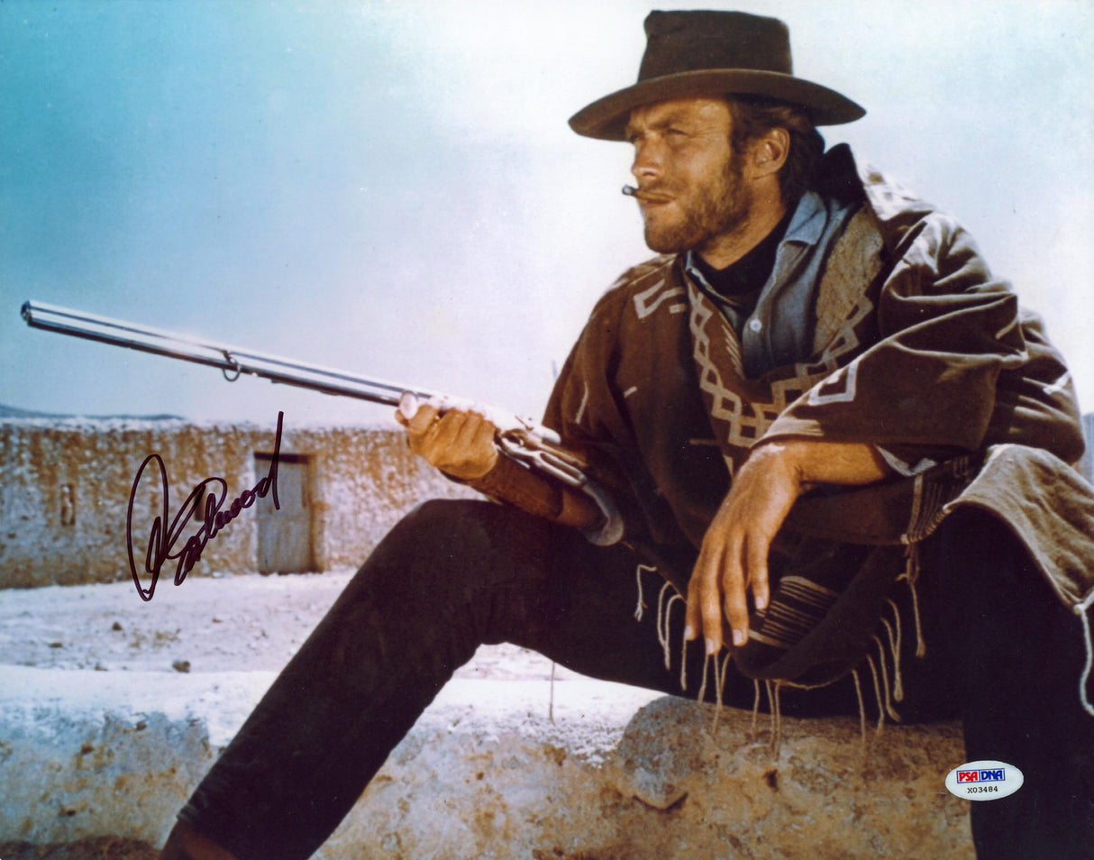 Clint Eastwood The Good, the Bad and the Ugly Signed 11x14 Photo PSA/DNA #X03484