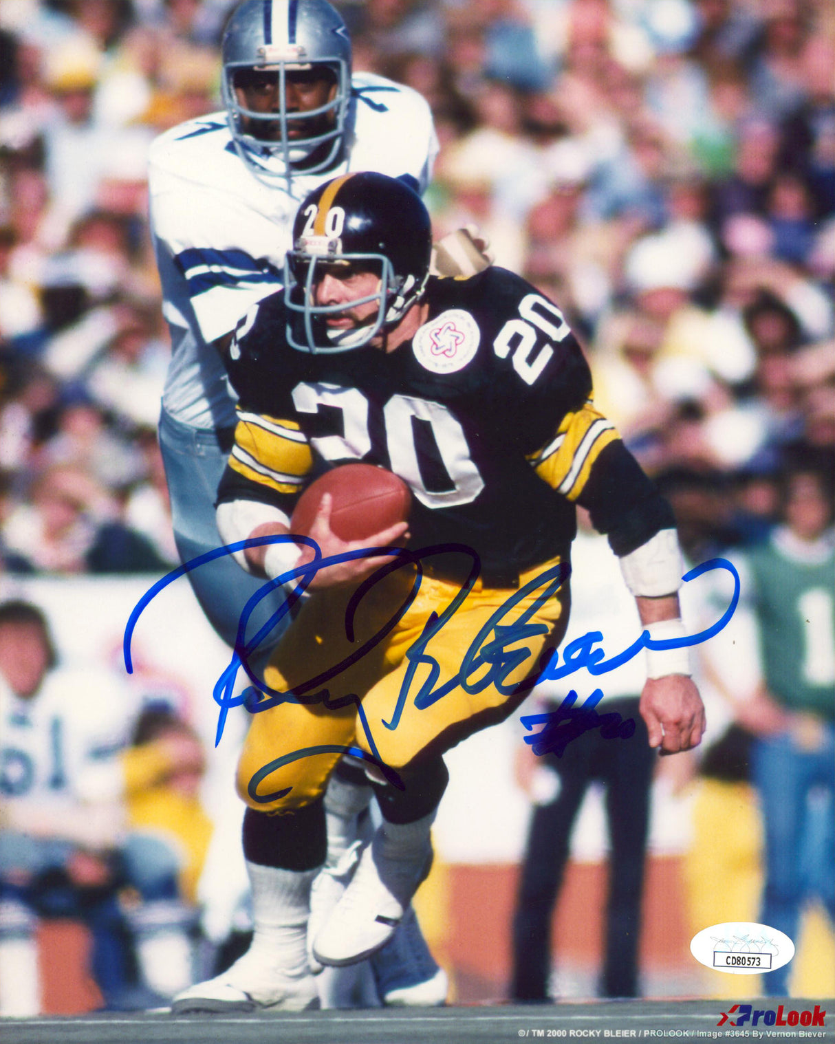 Steelers Rocky Bleier Authentic Signed 8x10 Vertical Photo JSA #CD80573