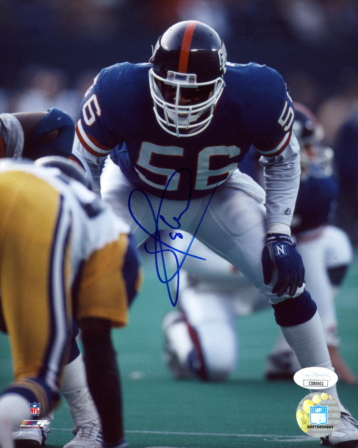Giants Lawrence Taylor Authentic Signed 8x10 PhotoFile Photo JSA #CD80602