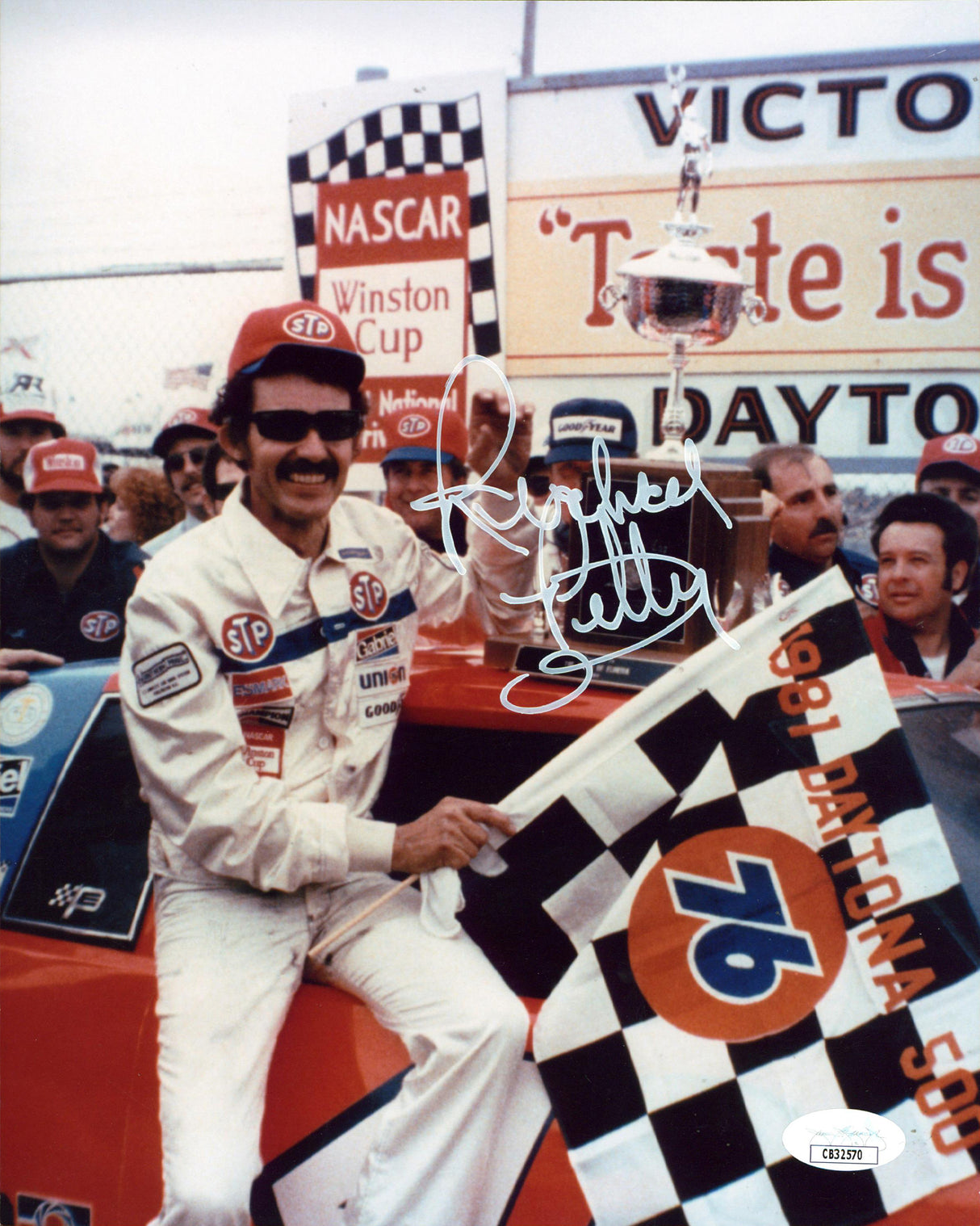 Richard Petty NASCAR Authentic Signed 8x10 Vertical Photo JSA #CB32570