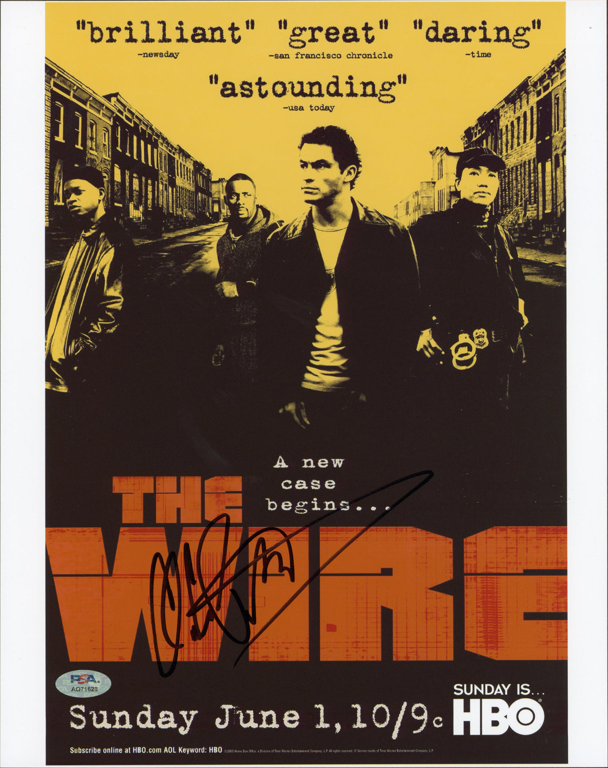 Clarke Peters The Wire Authentic Signed 11x14 Vertical Photo PSA/DNA #AQ71628