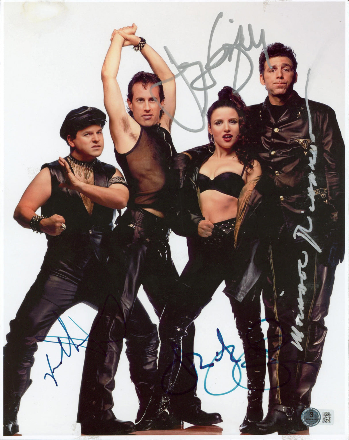 Seinfeld (4) Seinfeld, Alexander, Richards, Louis-Dreyfus Signed 11x14 Photo BAS